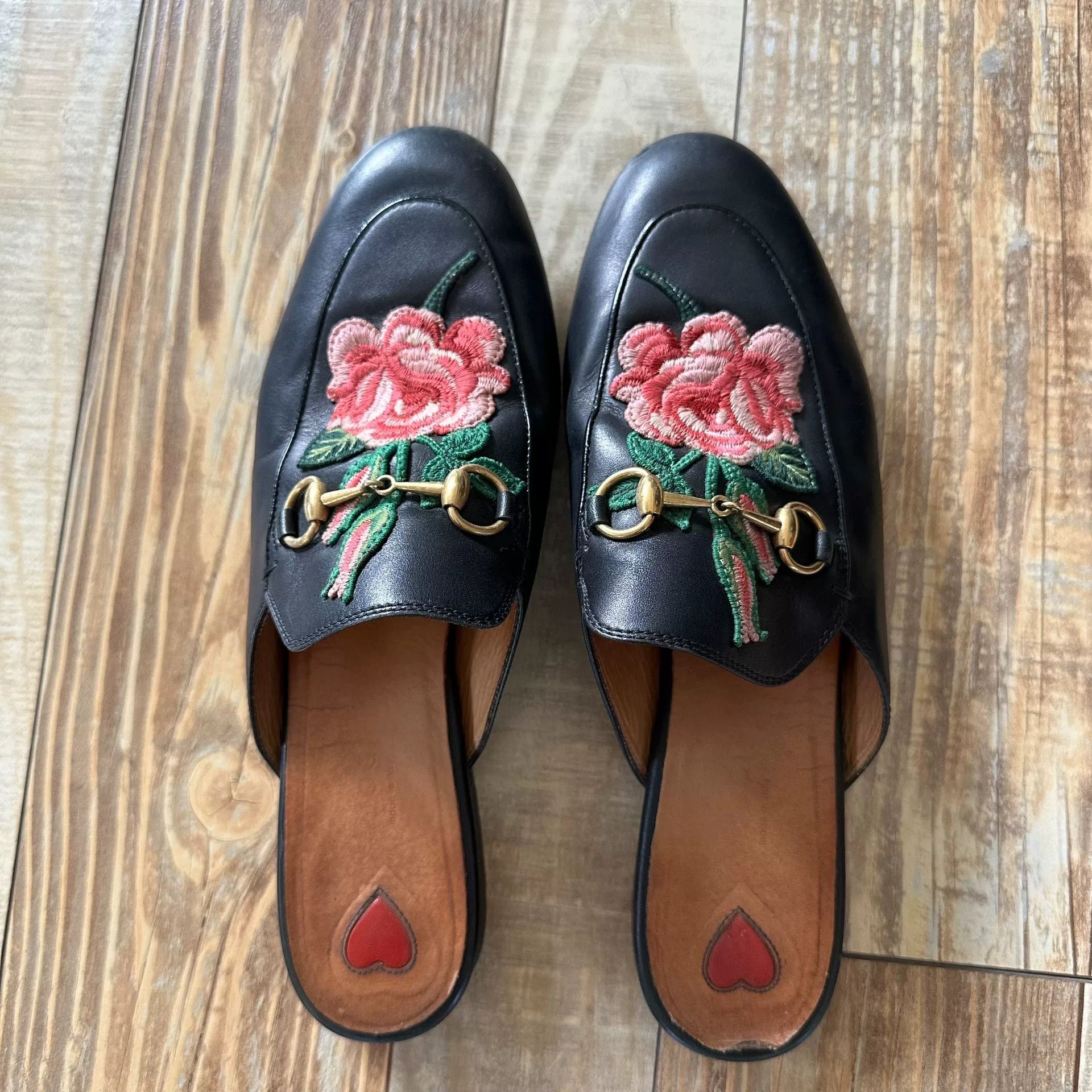 Gucci GUCCI Princetown Leather Slippers Size US 7 / IT 37 - 2 Thumbnail