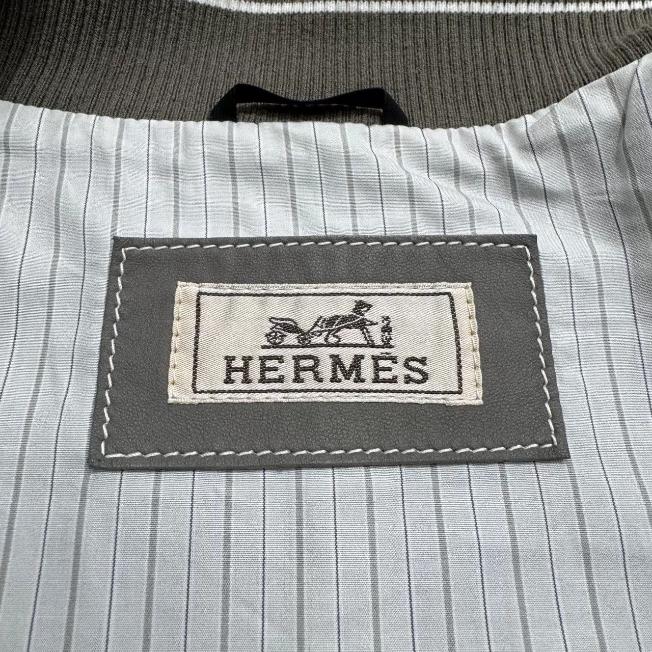 Hermes Hermes Elephant Gray Sheepskin Jacket Size US M / EU 48-50 / 2 - 2 Thumbnail