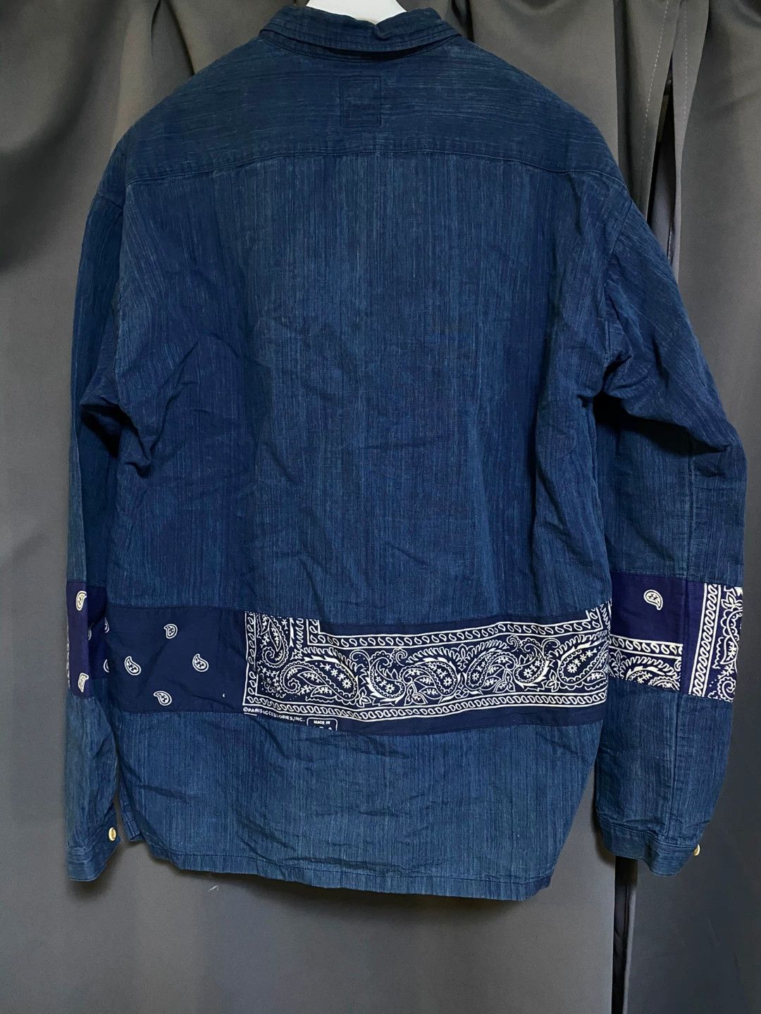 Visvim visvim ict Indigo Paisley Shirt 16aw Size US L / EU 52-54 / 3 - 6 Thumbnail