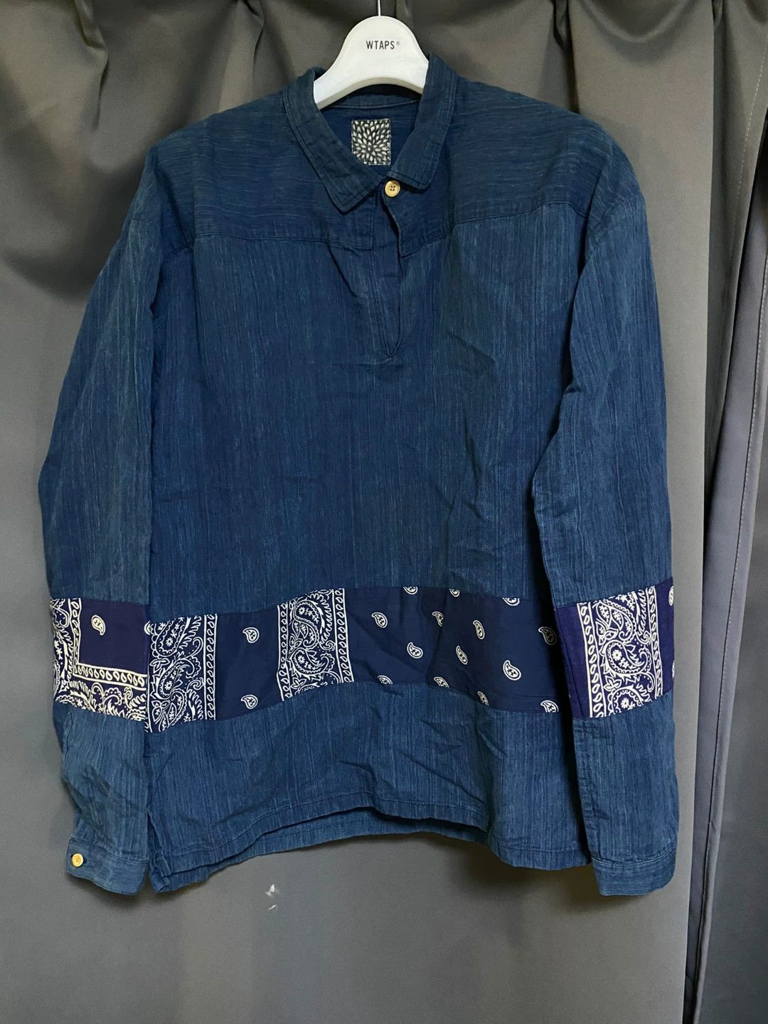 Visvim visvim ict Indigo Paisley Shirt 16aw Size US L / EU 52-54 / 3 - 2 Thumbnail