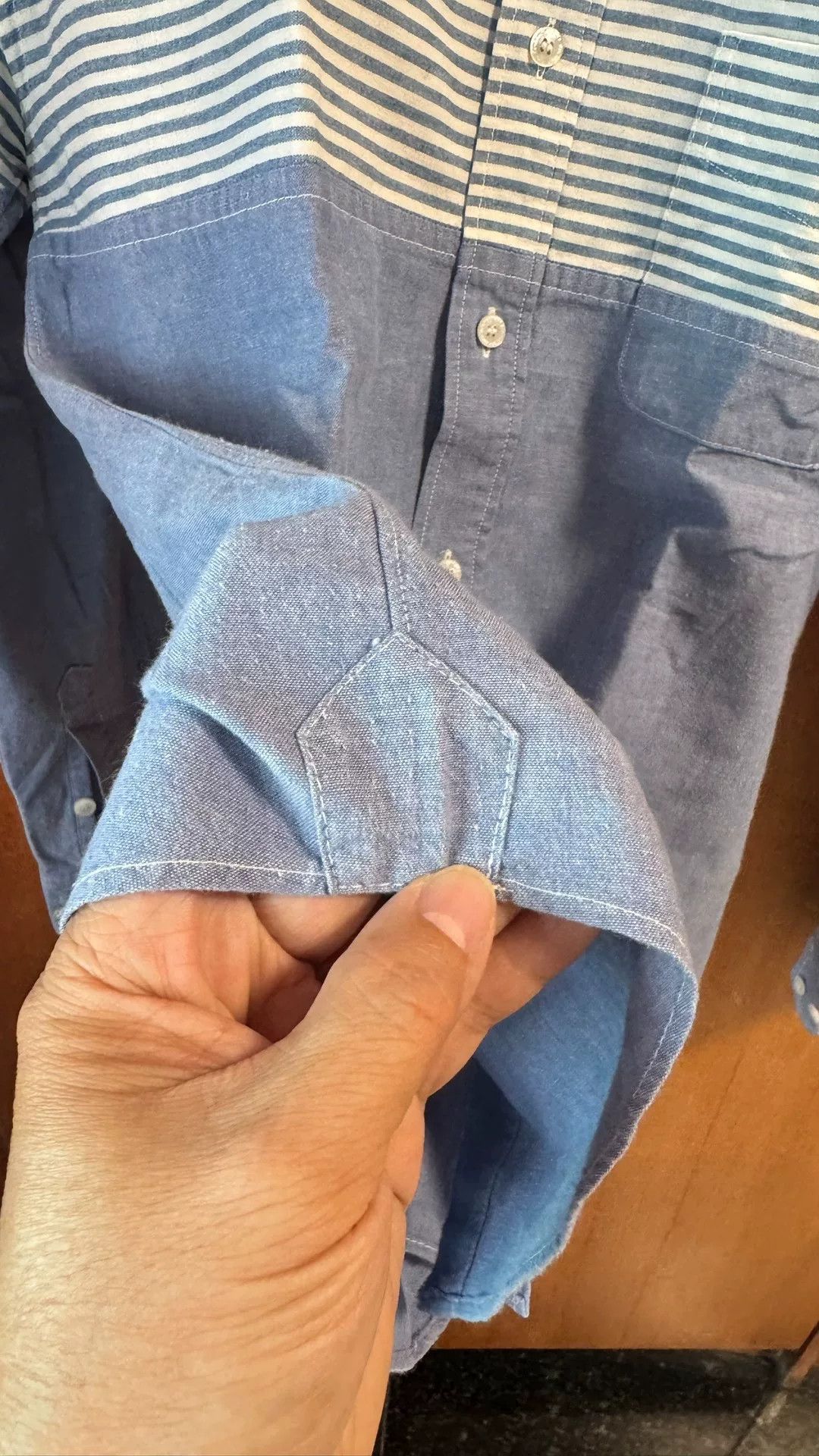 Visvim Visvim Blue Striped Movie Shirt Size US M / EU 48-50 / 2 - 3 Thumbnail