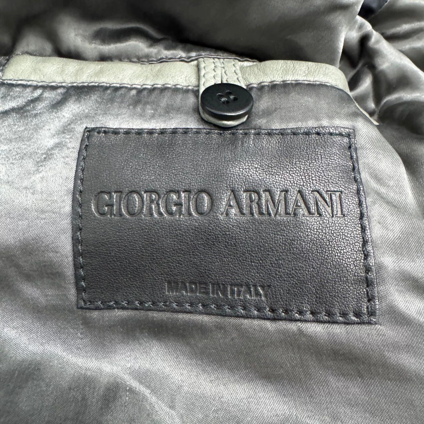 Giorgio Armani Giorgio Armani Leather Coat Size US S / EU 44-46 / 1 - 2 Thumbnail