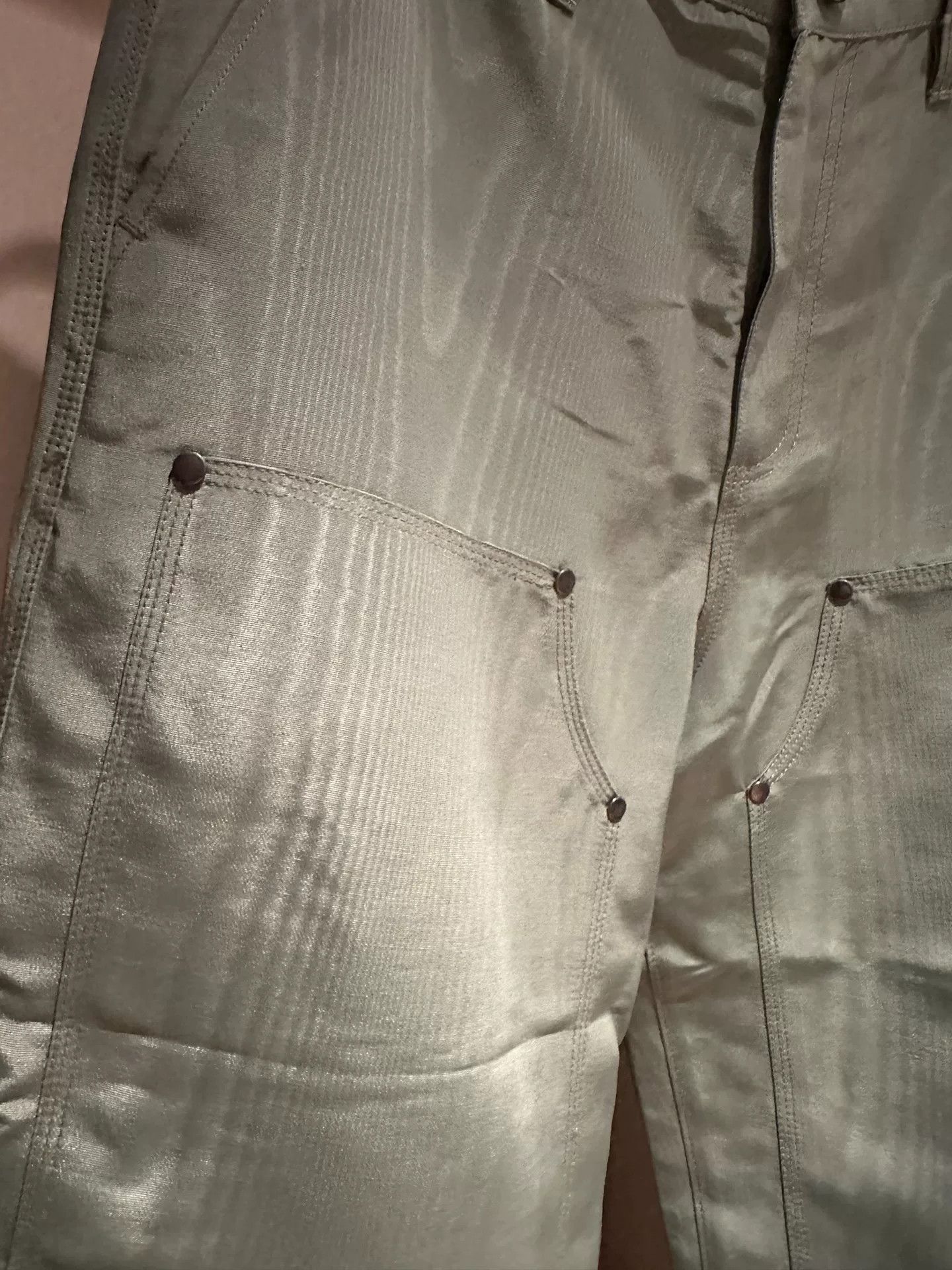 Brain Dead Brain Dead Metallic Nylon Double Knee Cargo Pants Size US 30 / EU 46 - 7 Thumbnail
