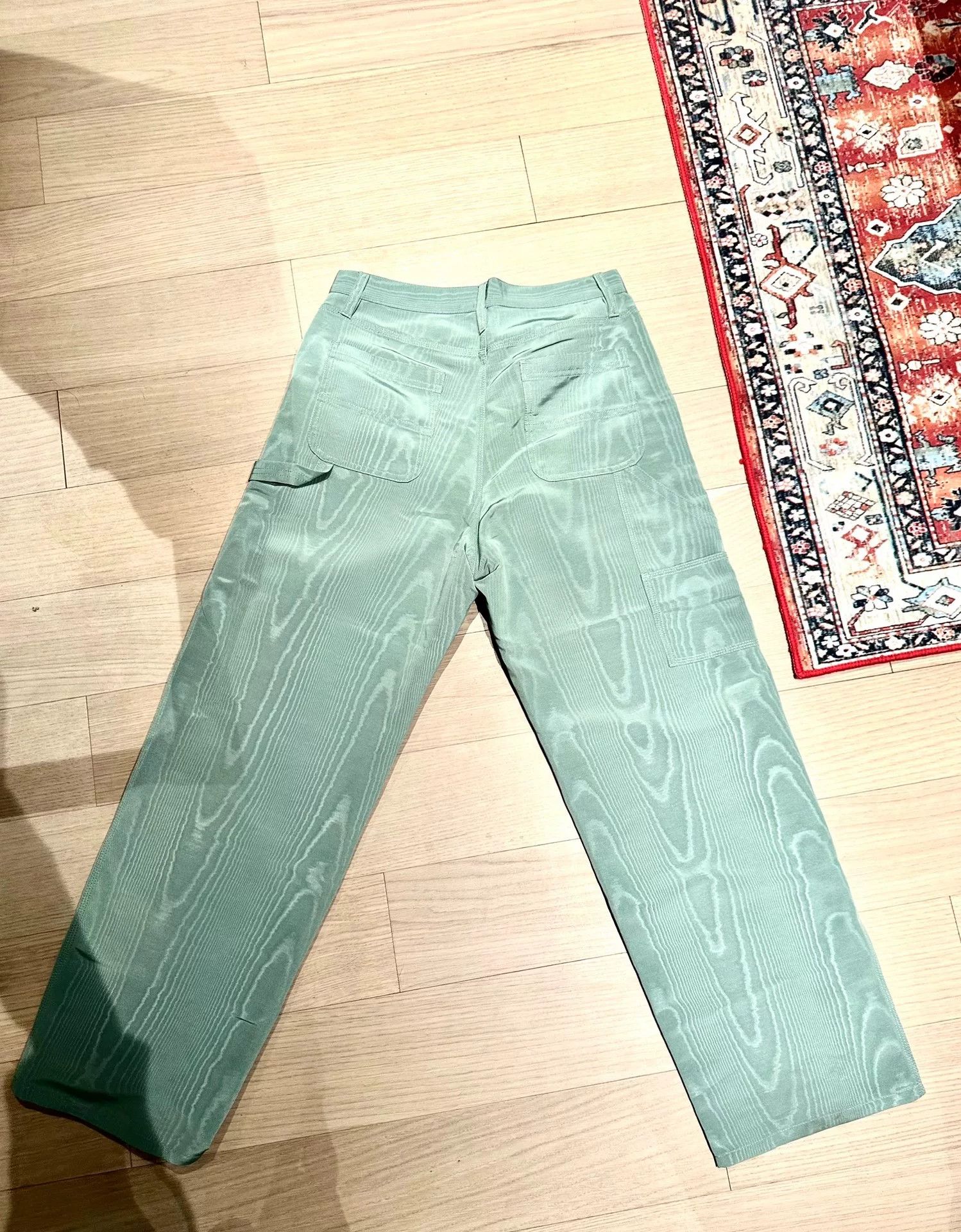 Brain Dead Brain Dead Metallic Nylon Double Knee Cargo Pants Size US 30 / EU 46 - 2 Thumbnail