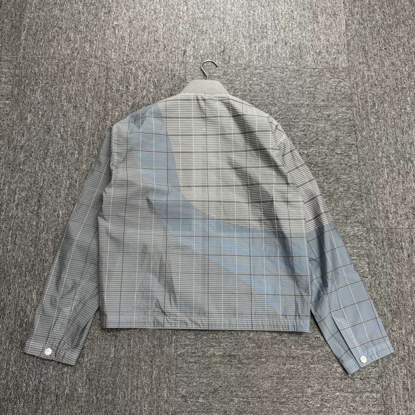 Hermes Hermes Blue Gray Check Jacket Size US S / EU 44-46 / 1 - 5 Thumbnail