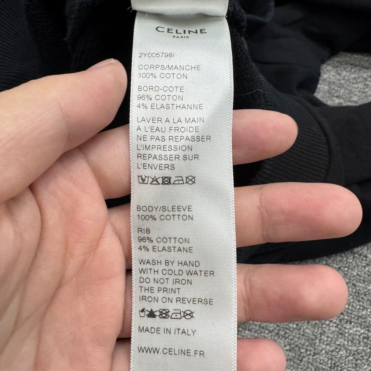 Celine Celine Logo Print Hoodie Size US L / EU 52-54 / 3 - 3 Thumbnail