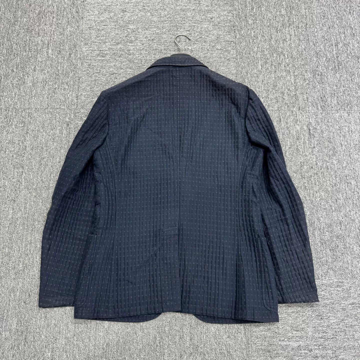 Hermes Hermes Embossed Stripe Wool Blazer Size US M / EU 48-50 / 2 - 8 Thumbnail