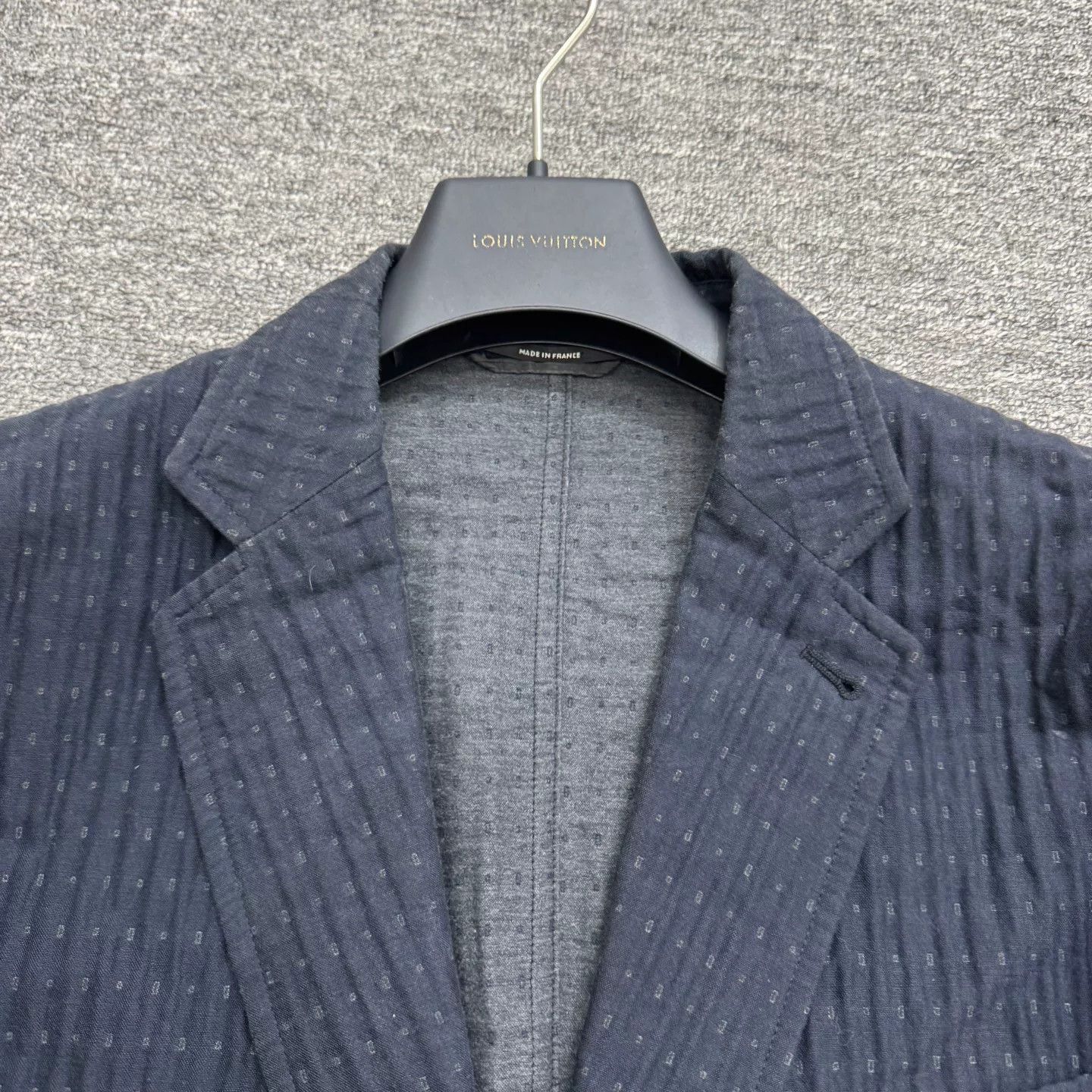 Hermes Hermes Embossed Stripe Wool Blazer Size US M / EU 48-50 / 2 - 4 Thumbnail
