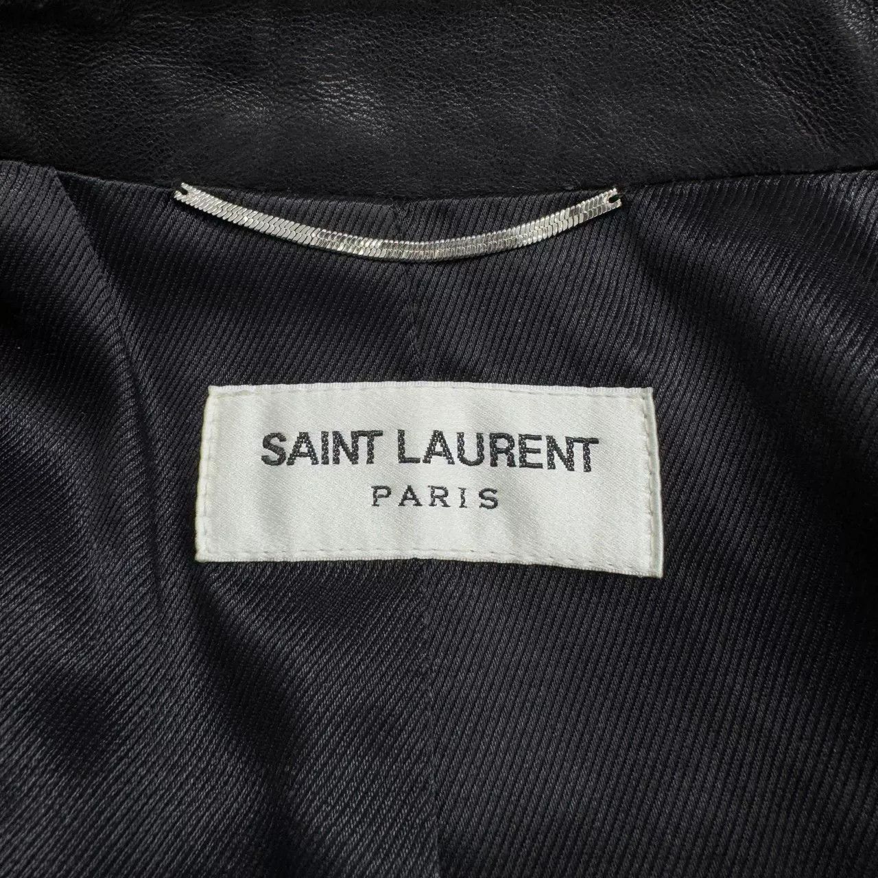 Saint Laurent Paris SLP Logo Rivet Sheepskin Moto Jacket Size US M / EU 48-50 / 2 - 2 Thumbnail