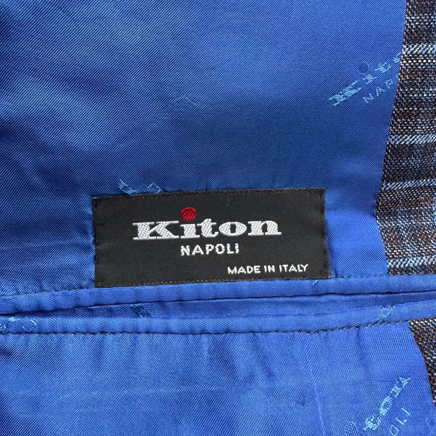 Kiton Kiton Plaid Wool Suit Jacket Size US S / EU 44-46 / 1 - 2 Thumbnail