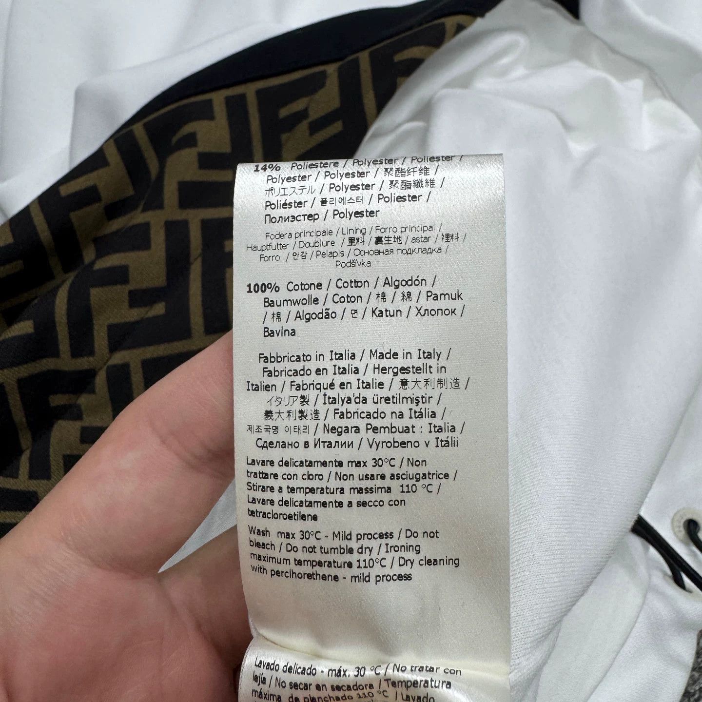 Fendi Fendi Monogram Paneled Hoodie Size US XL / EU 56 / 4 - 4 Thumbnail