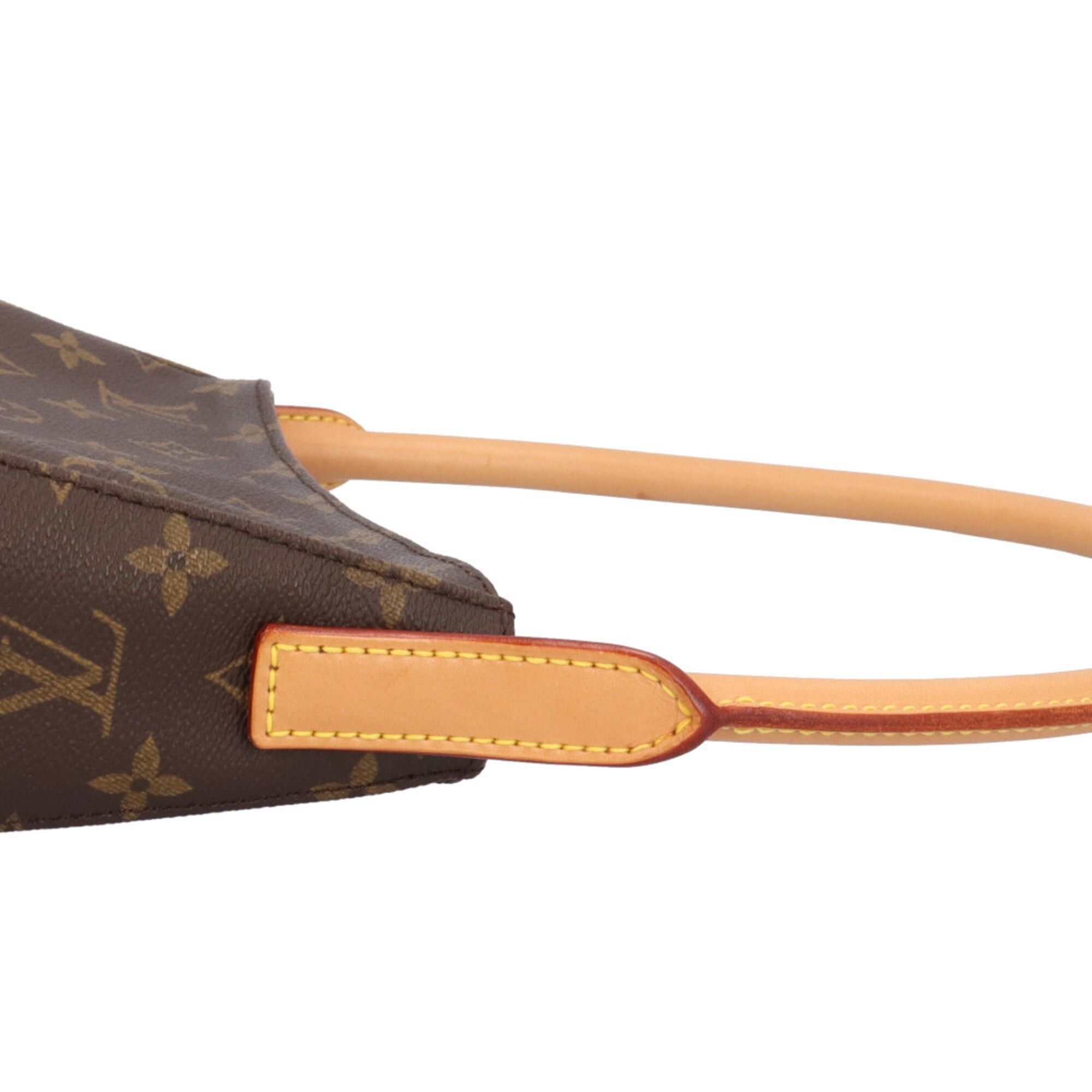 Louis Vuitton Louis Vuitton Looping MM Monogram Shoulder Bag, Canvas M51146, Brown, Women's, LOUIS VUITTON, Used Size ONE SIZE - 10 Thumbnail