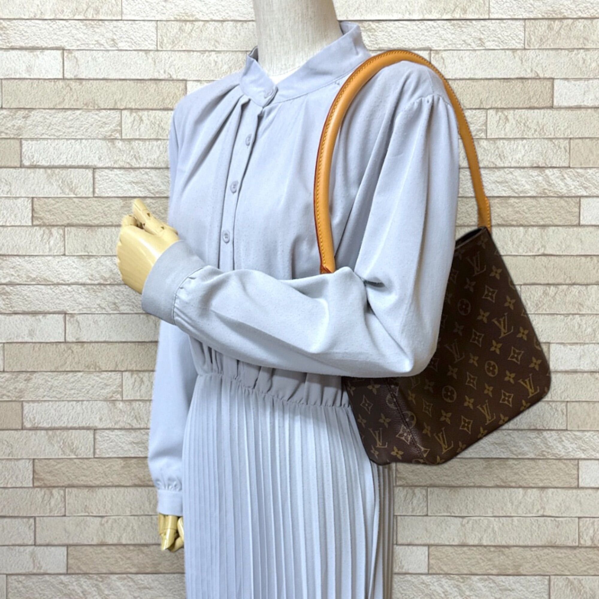 Louis Vuitton Louis Vuitton Looping MM Monogram Shoulder Bag, Canvas M51146, Brown, Women's, LOUIS VUITTON, Used Size ONE SIZE - 2 Thumbnail