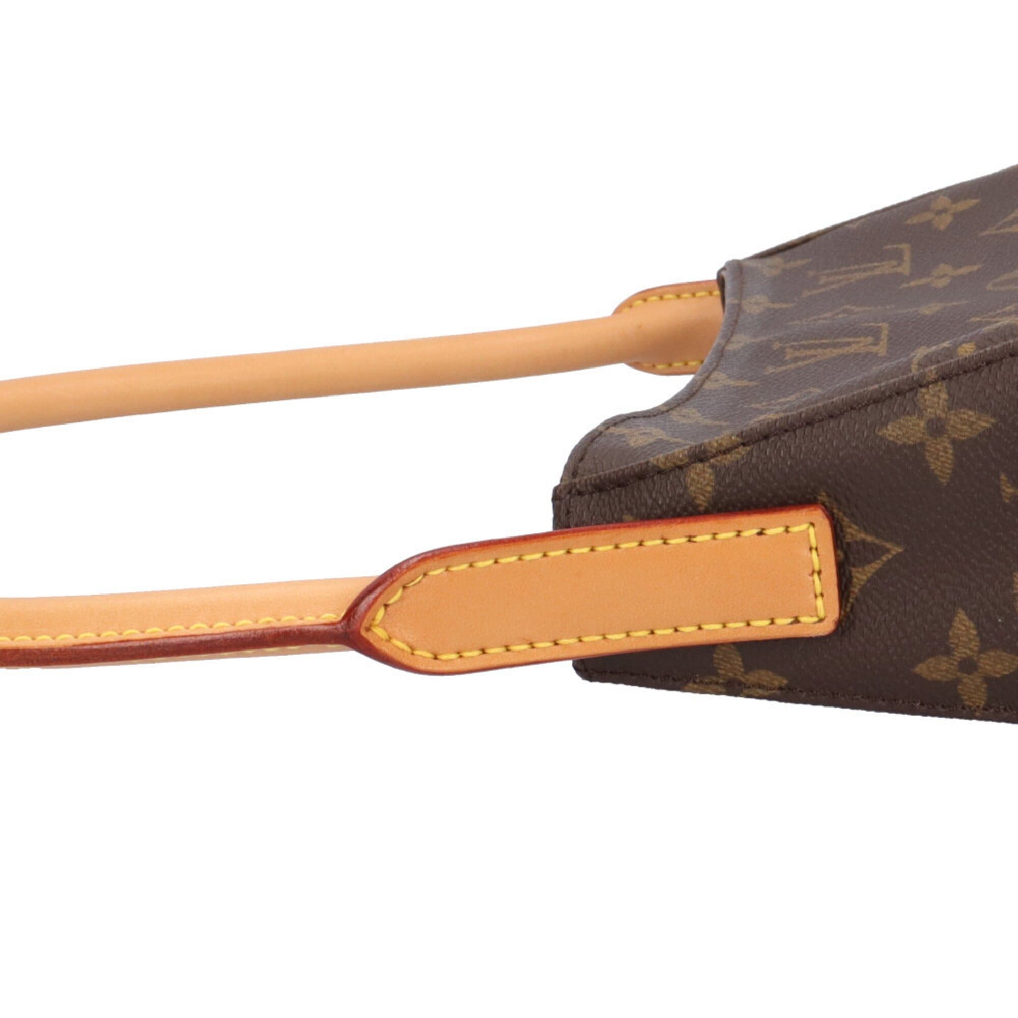 Louis Vuitton Louis Vuitton Looping MM Monogram Shoulder Bag, Canvas M51146, Brown, Women's, LOUIS VUITTON, Used Size ONE SIZE - 9 Thumbnail