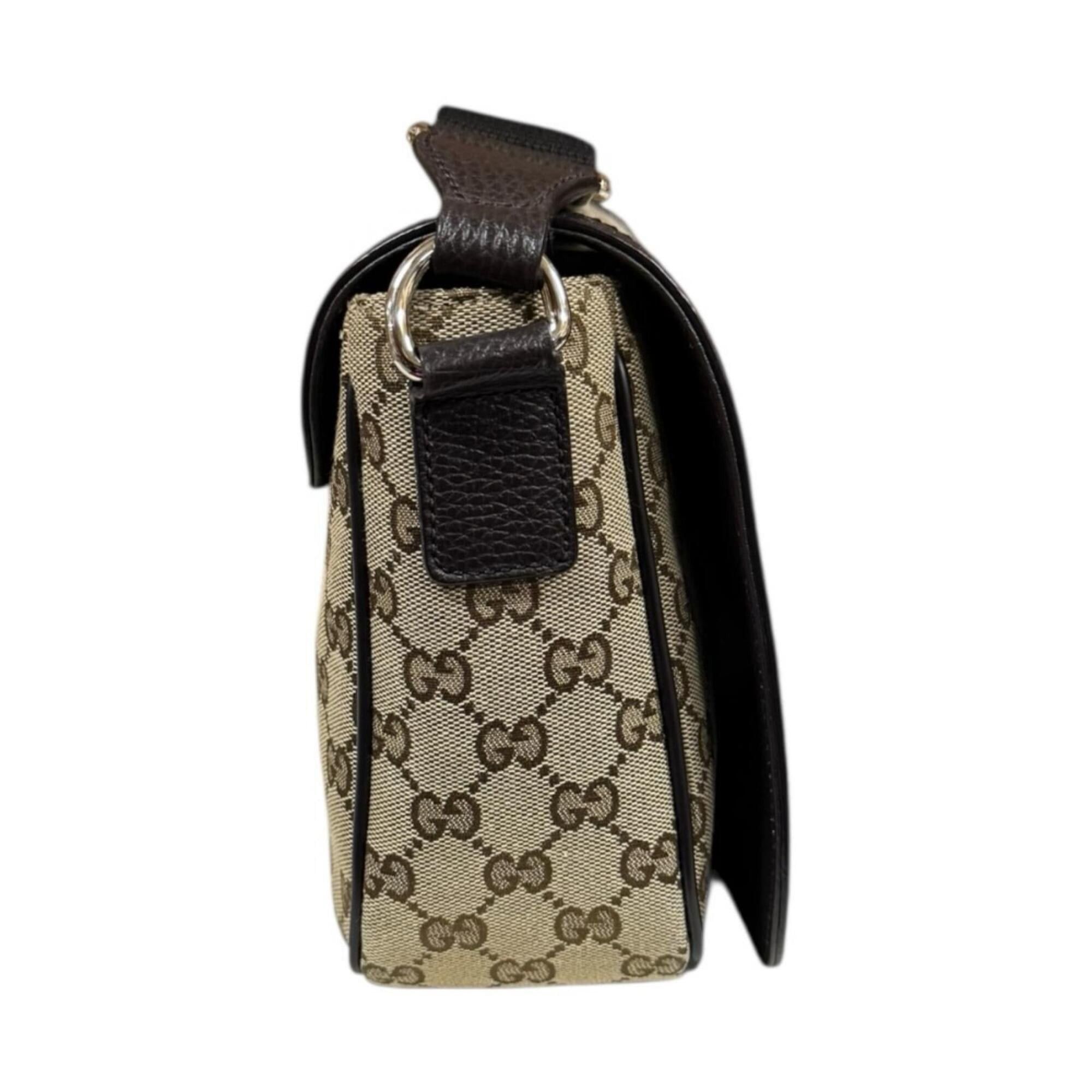 Gucci Gucci Messenger Bag GG Canvas Shoulder 449172 Beige Women's GUCCI Used Size ONE SIZE - 4 Thumbnail
