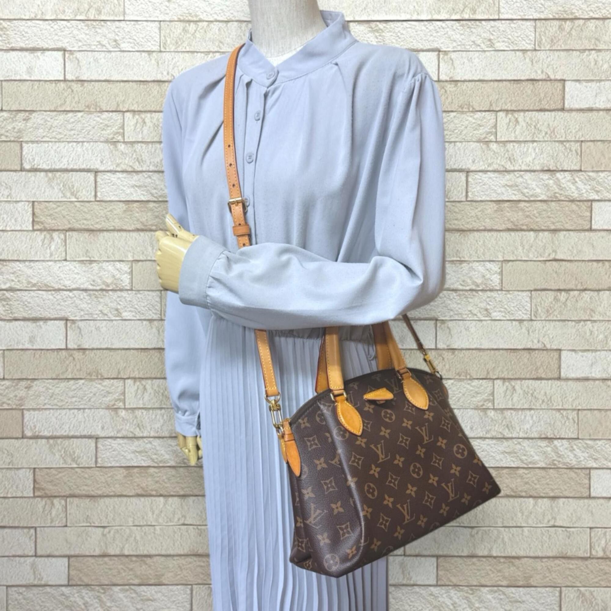 Louis Vuitton Louis Vuitton Rivoli PM Monogram Shoulder Bag, Canvas M44543 Brown, Women's, Used, 2-way Size ONE SIZE - 2 Thumbnail