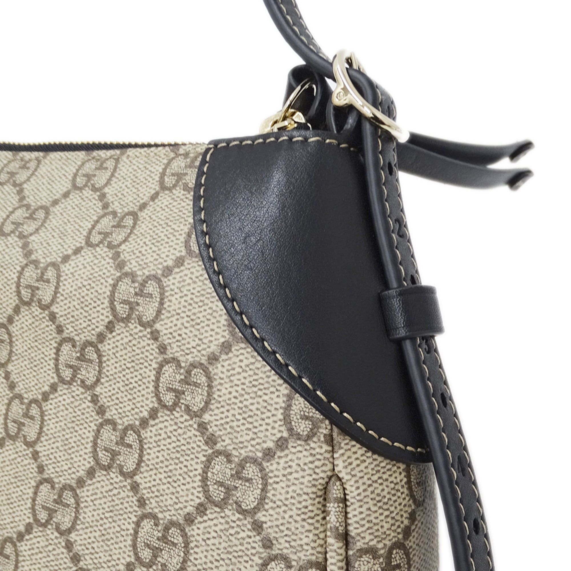 Gucci Gucci Women's Handbag, Brand Handbag/Shoulder Bag, 2-way, GG Emblem, Beige/Black, 815218, Handbag/Pouch/Mini Bag Size ONE SIZE - 9 Thumbnail