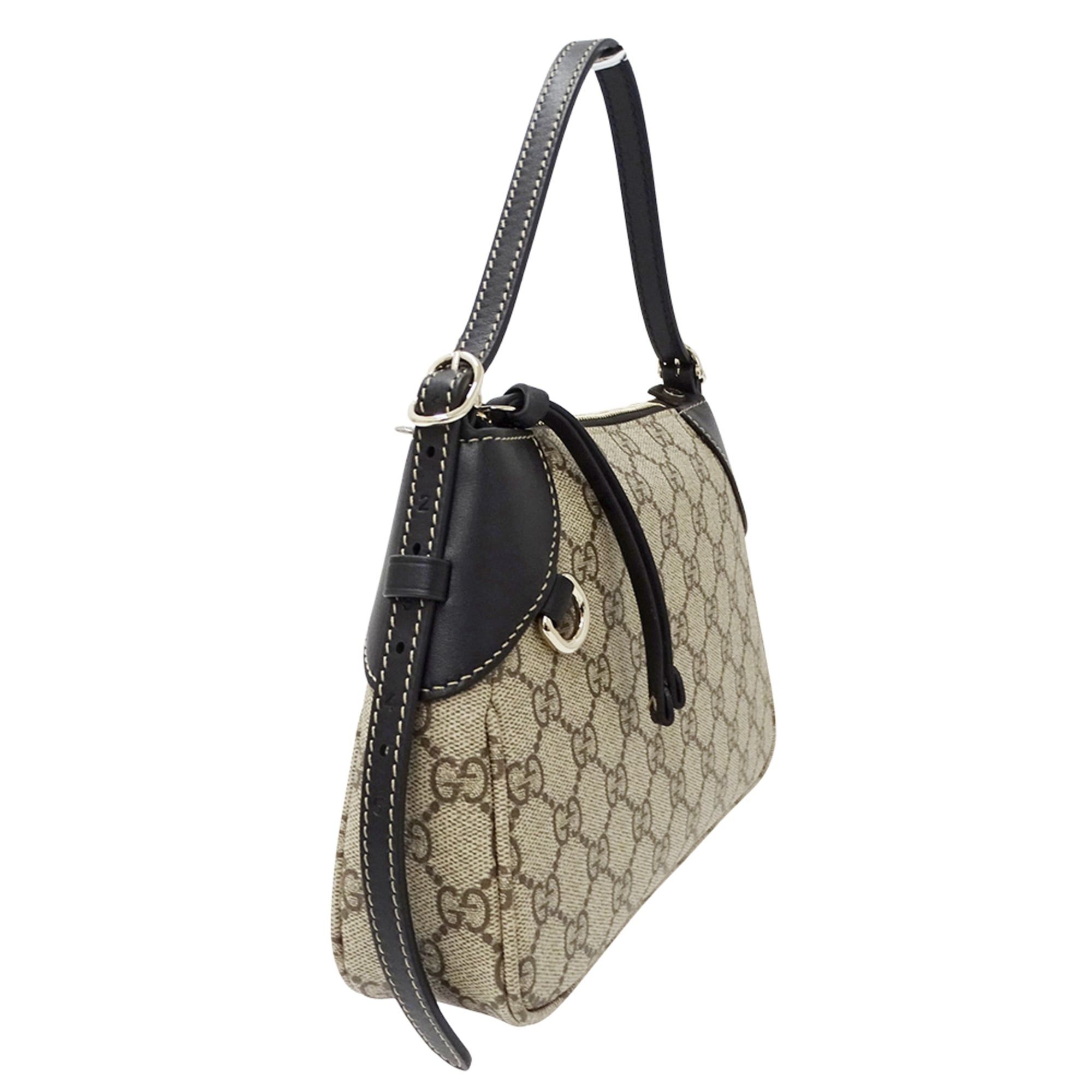 Gucci Gucci Women's Handbag, Brand Handbag/Shoulder Bag, 2-way, GG Emblem, Beige/Black, 815218, Handbag/Pouch/Mini Bag Size ONE SIZE - 4 Thumbnail