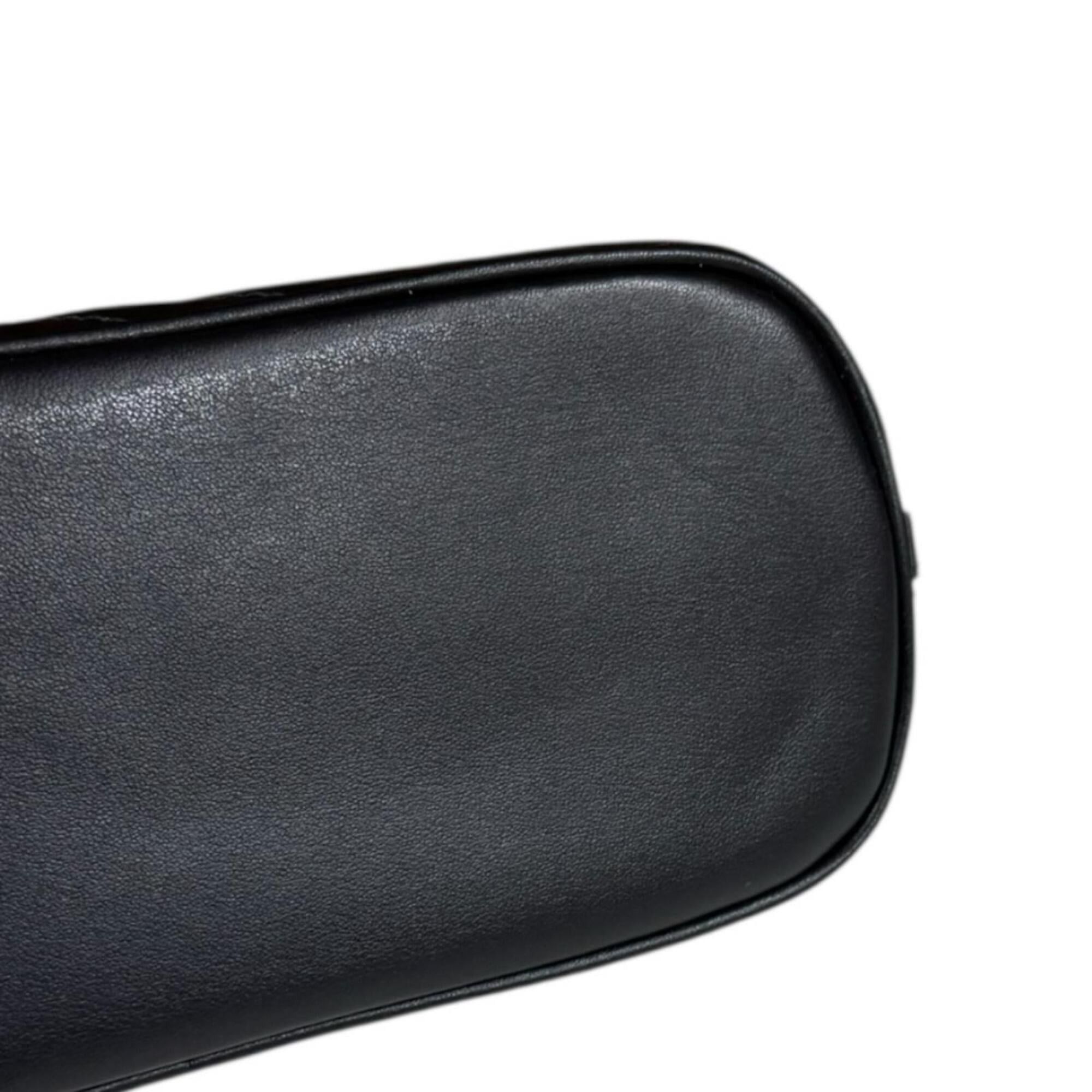 Gucci Gucci GG Marmont handbag, leather, 739166, black, women's, pre-owned. Size ONE SIZE - 9 Thumbnail