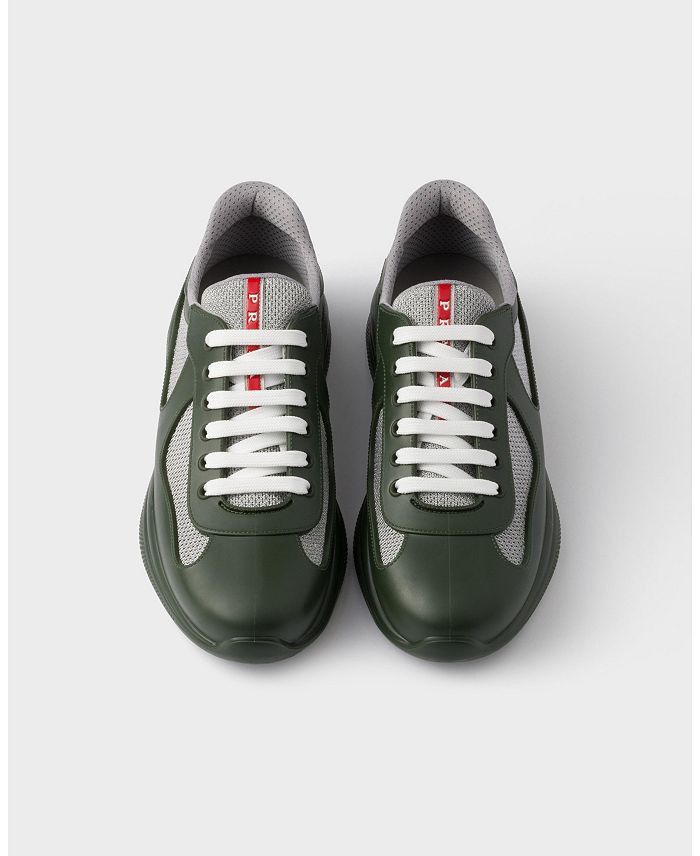 Prada America's Cup Soft Rubber And Bike Fabric Sneakers in khaki Size US 9 / EU 42 - 2 Thumbnail