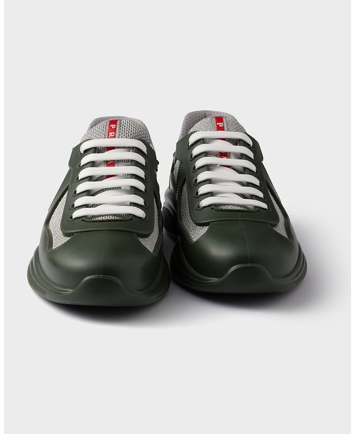 Prada America's Cup Soft Rubber And Bike Fabric Sneakers in khaki Size US 12 / EU 45 - 4 Thumbnail