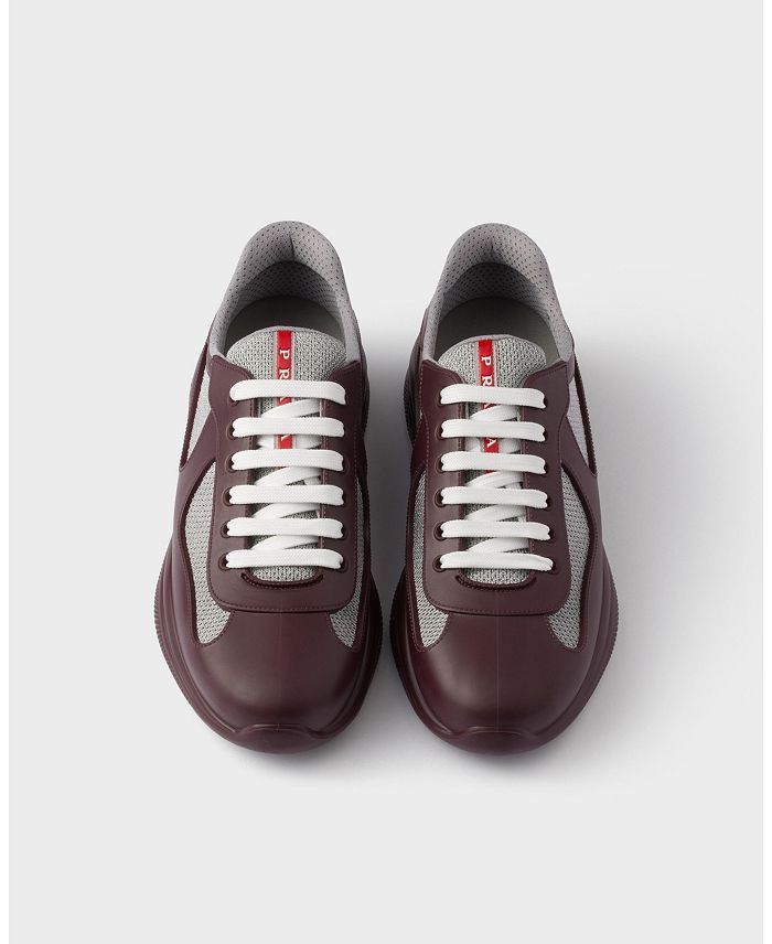 Prada America's Cup Soft Rubber And Bike Fabric Sneakers in burgundy Size US 6 / EU 39 - 2 Thumbnail