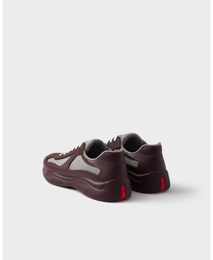 Prada America's Cup Soft Rubber And Bike Fabric Sneakers in burgundy Size US 11 / EU 44 - 4 Thumbnail