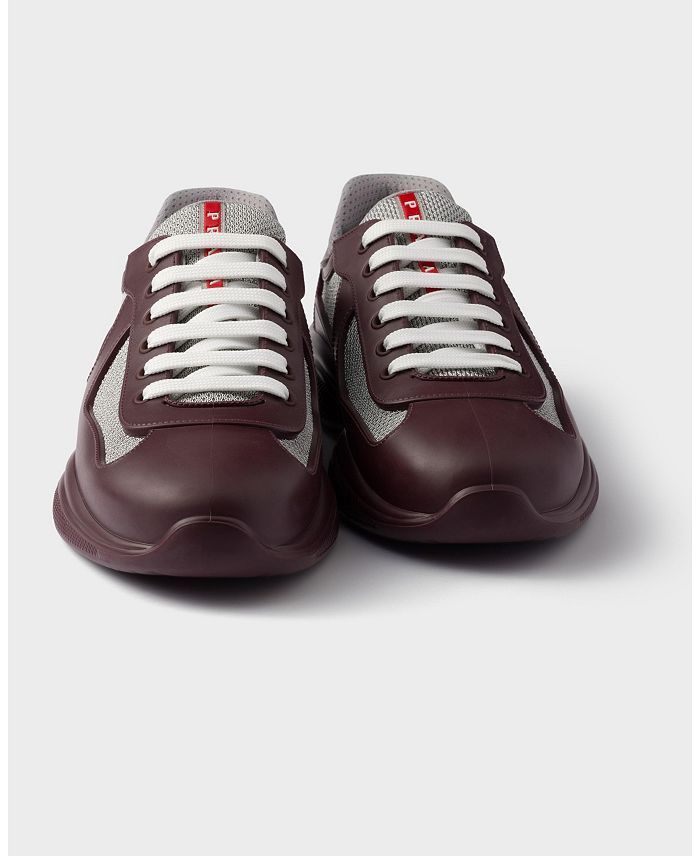 Prada America's Cup Soft Rubber And Bike Fabric Sneakers in burgundy Size US 11 / EU 44 - 3 Thumbnail