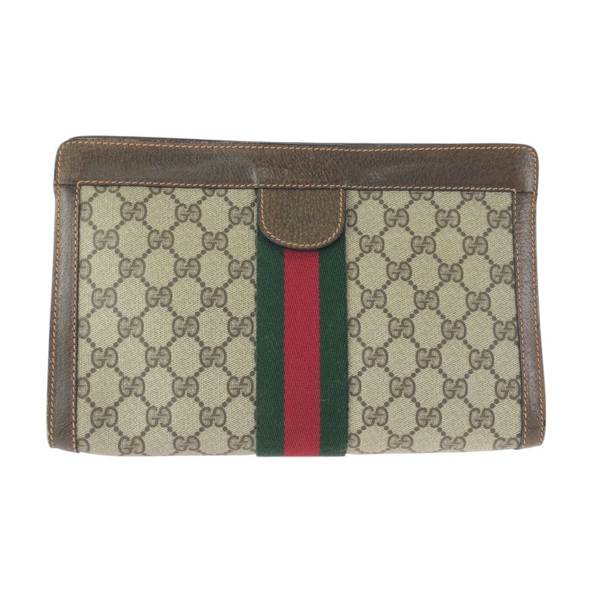 Gucci Gucci Gucci GG Plus Leather Clutch Bag Plastic / Synthetic Clutch Bag 89 01 002 DUTY FREE for USA Size ONE SIZE - 2 Thumbnail