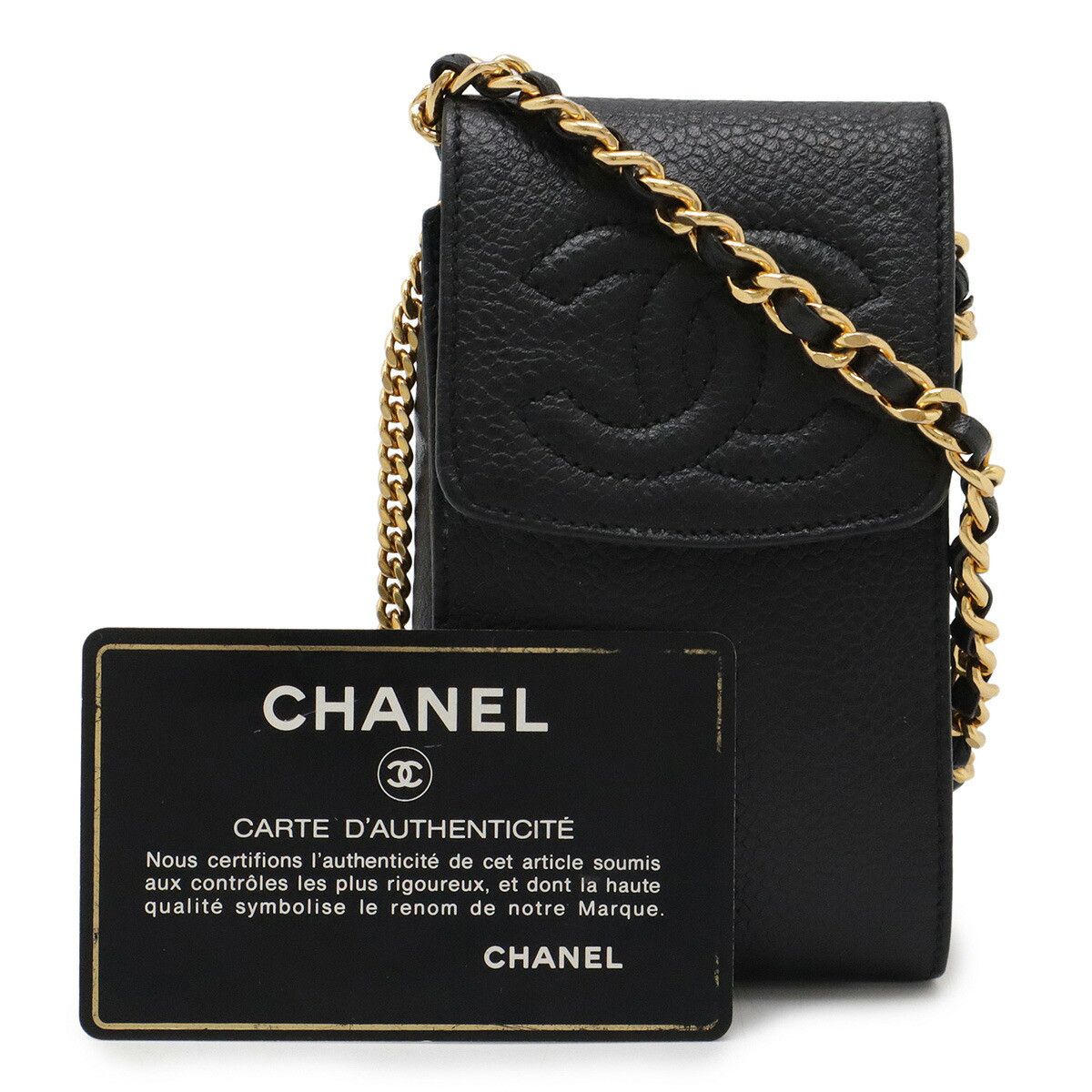 Chanel Chanel Chanel Caviar Leather Chain Phone Bag Leather Phonecase DUTY FREE for USA Size ONE SIZE - 8 Thumbnail