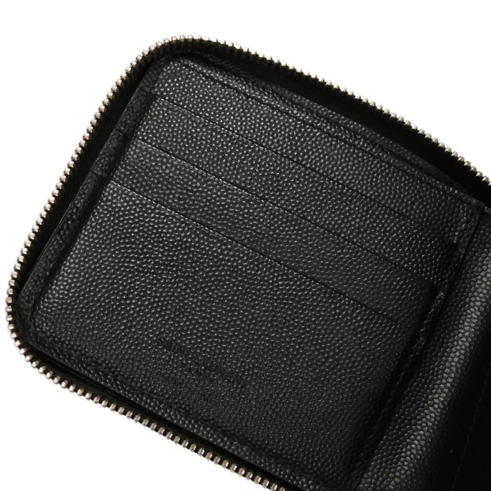 Yves Saint Laurent Yves Saint Laurent Saint Laurent Paris East West Grained Powder Embossed Leather Bifold Wallet Leather Short Wallet 418984 DUTY FREE for USA Size ONE SIZE - 9 Thumbnail