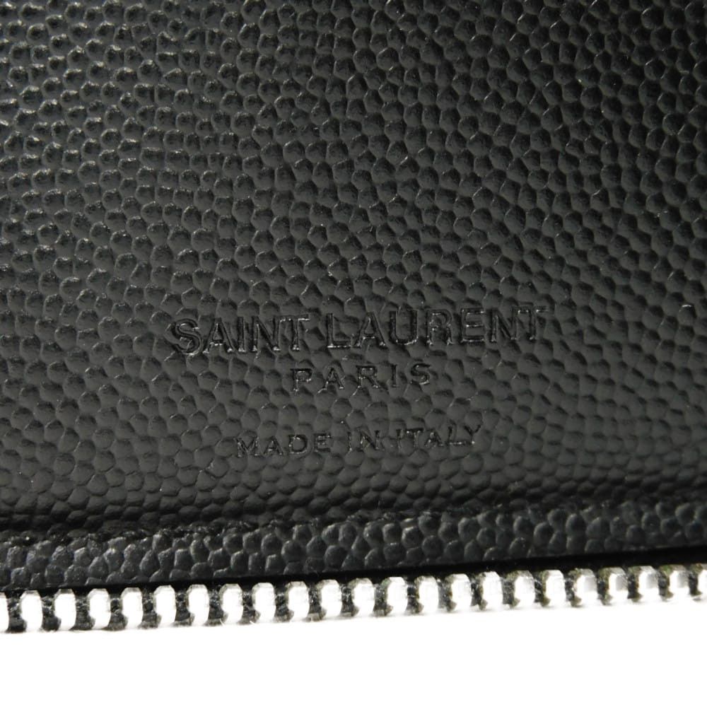 Yves Saint Laurent Yves Saint Laurent Saint Laurent Paris East West Grained Powder Embossed Leather Bifold Wallet Leather Short Wallet 418984 DUTY FREE for USA Size ONE SIZE - 6 Thumbnail