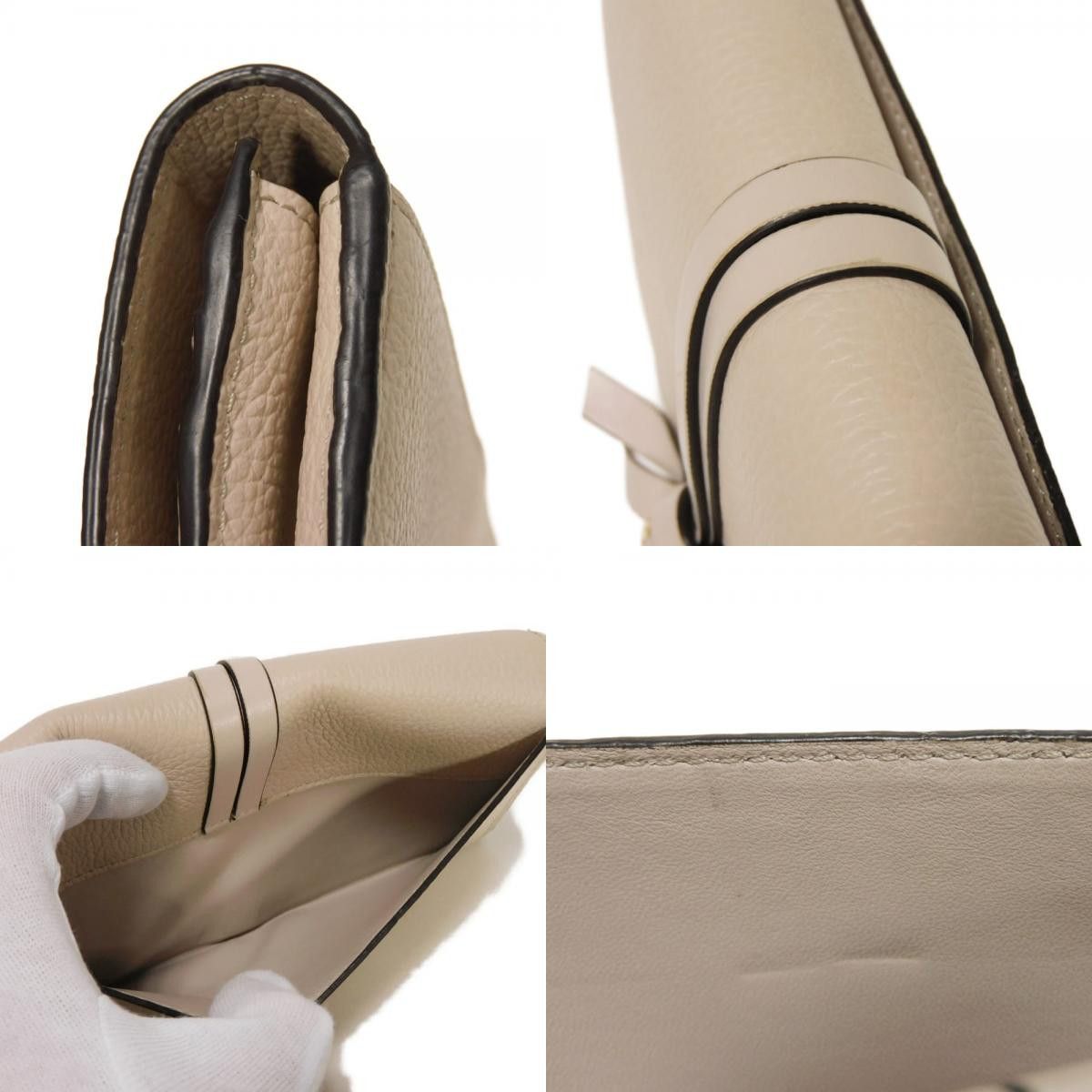 Chloe Chloe Chloe Alphabet Grained Calfskin Long Wallet Leather Long Wallet CHC21WP942F57084084 DUTY FREE for USA Size ONE SIZE - 18 Thumbnail