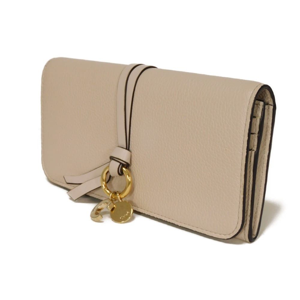 Chloe Chloe Chloe Alphabet Grained Calfskin Long Wallet Leather Long Wallet CHC21WP942F57084084 DUTY FREE for USA Size ONE SIZE - 2 Thumbnail