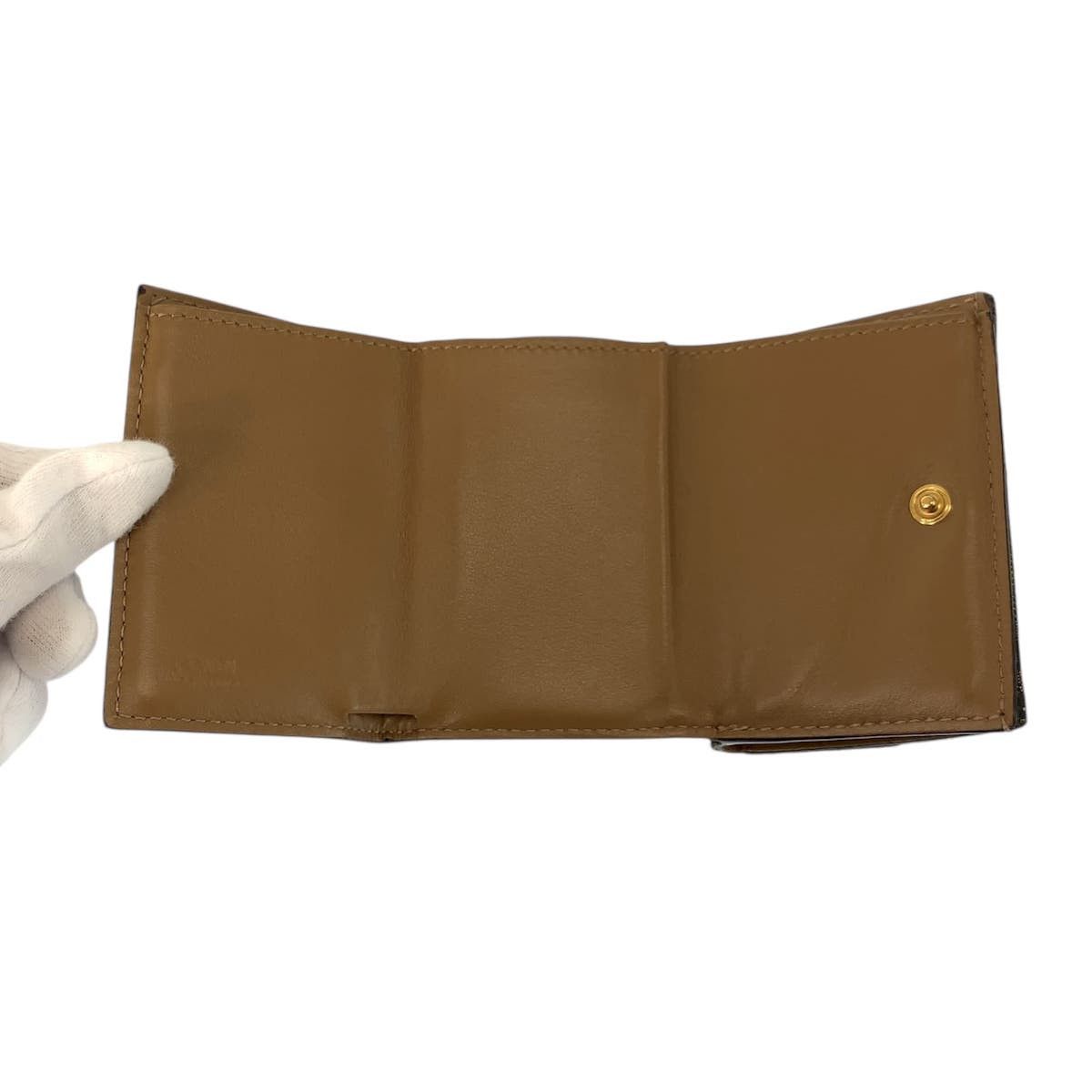 Fendi Fendi Fendi Baguette Micro Zucca Canvas Leather Wallet Textile Short Wallet 8M0395 DUTY FREE for USA Size ONE SIZE - 4 Thumbnail