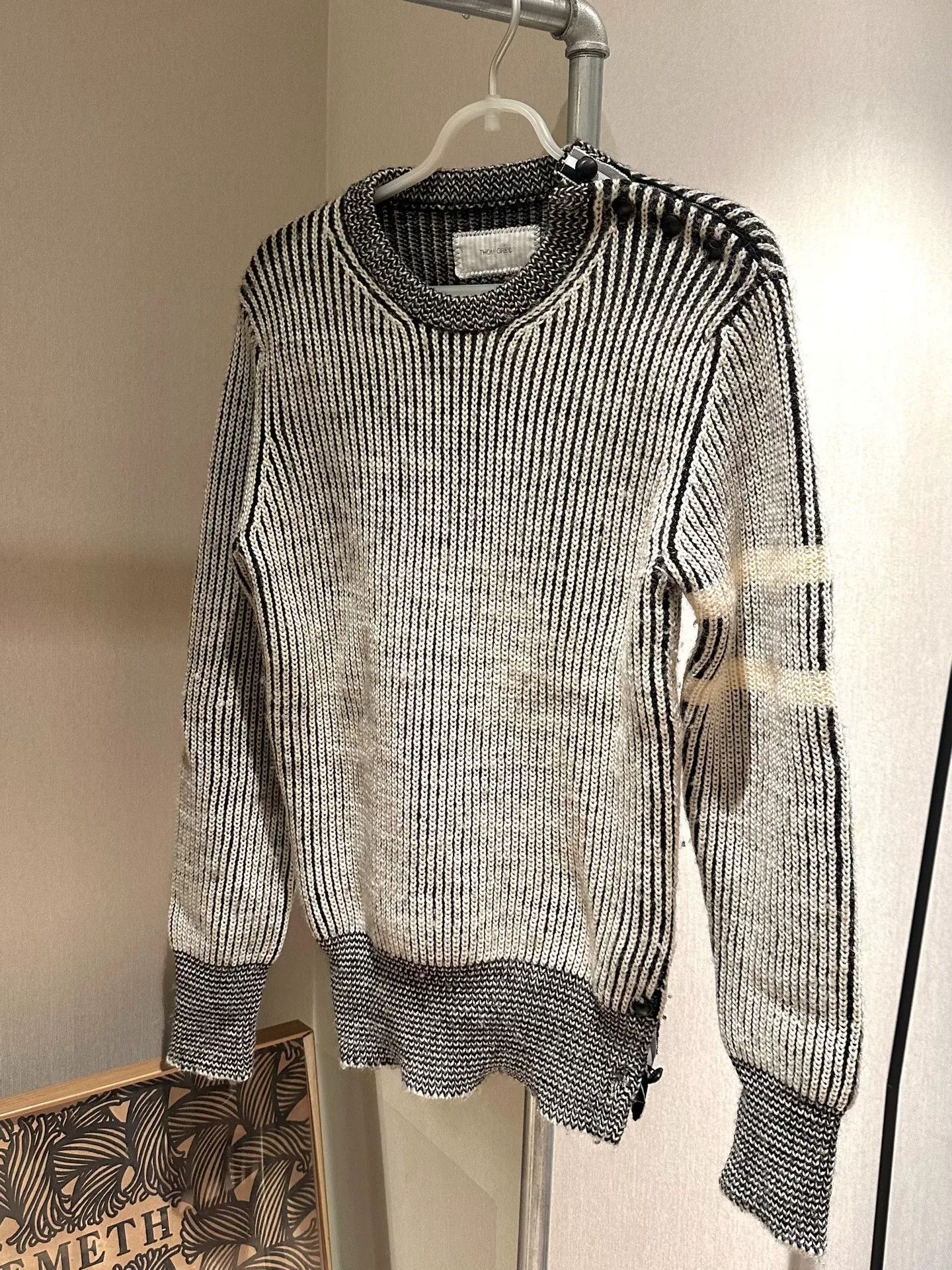 Thom Browne Thom Grey Wool Sweater Size US M / EU 48-50 / 2 - 6 Thumbnail