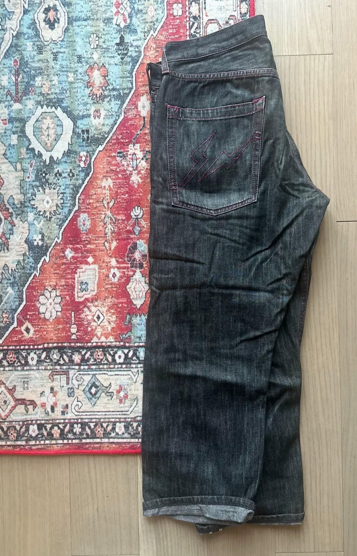 Hiroshi Fujiwara Fenom Levis Fragment 9" Black Jeans Size US 32 / EU 48 - 3 Thumbnail