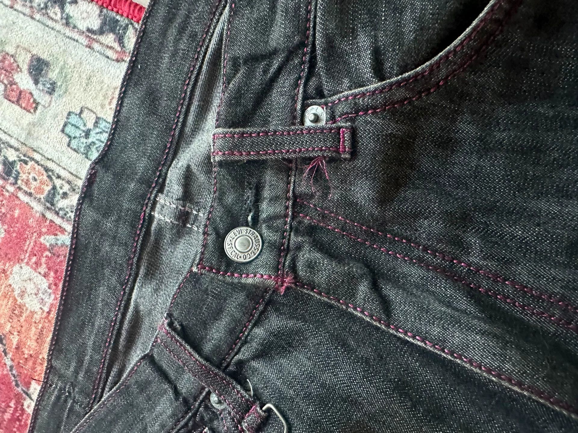 Hiroshi Fujiwara Fenom Levis Fragment 9" Black Jeans Size US 32 / EU 48 - 6 Thumbnail