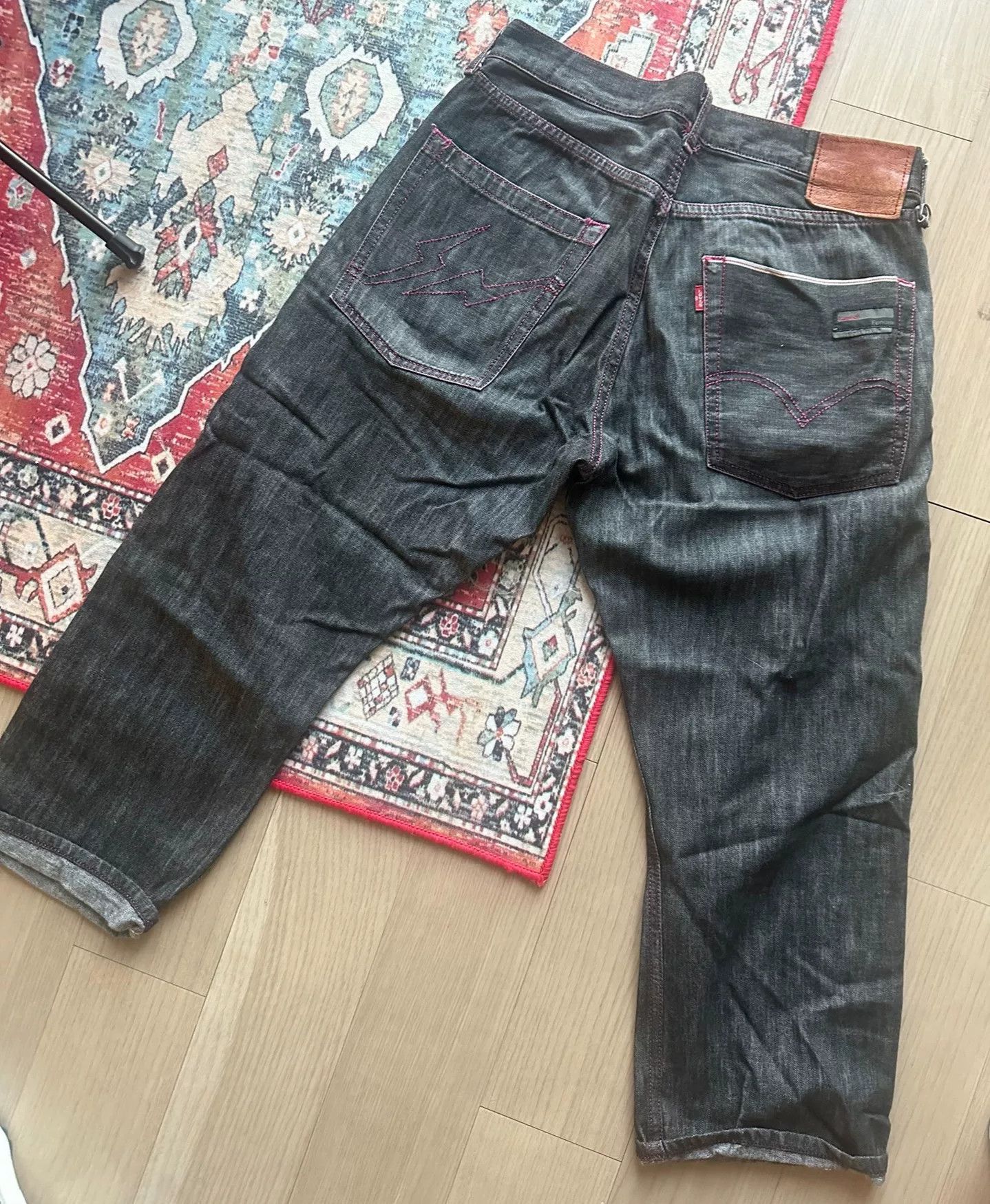 Hiroshi Fujiwara Fenom Levis Fragment 9" Black Jeans Size US 32 / EU 48 - 5 Thumbnail