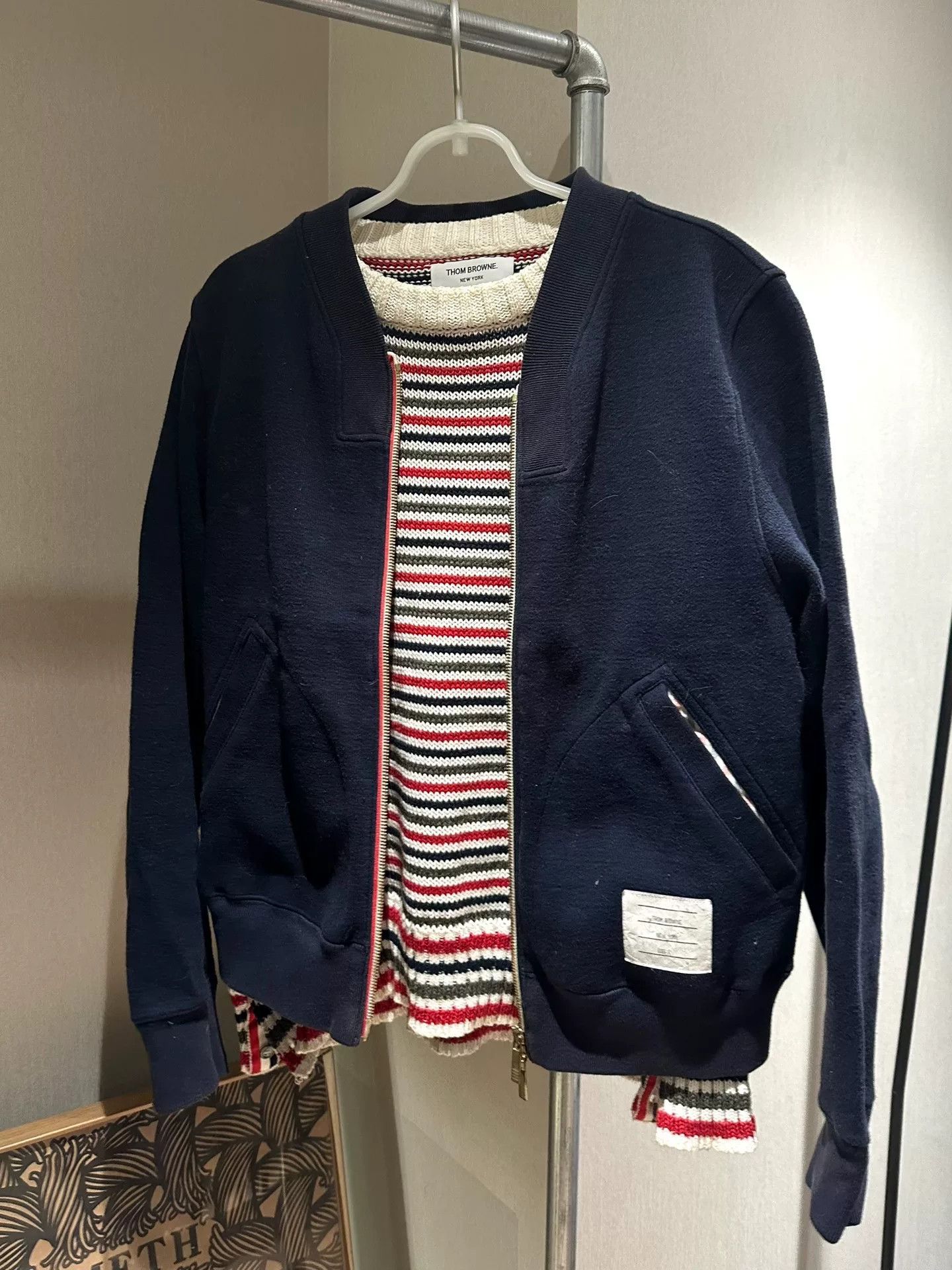 Thom Browne Thom Browne Zip Bomber Jacket Size US S / EU 44-46 / 1 - 2 Thumbnail