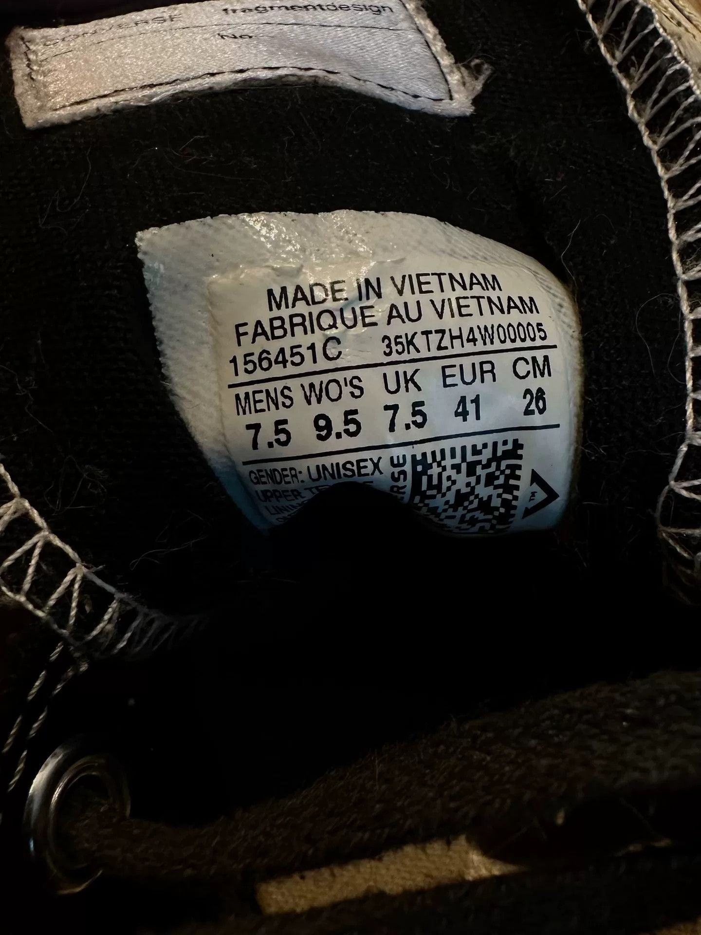 Fragment Design Fragment x Converse All Star 70s Low Size US 8 / EU 41 - 6 Thumbnail