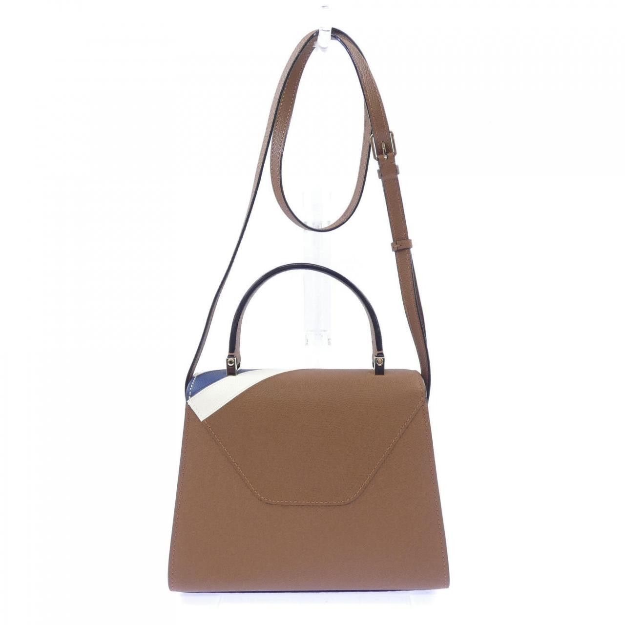 Valextra Valextra Valextra ISIDE INTARSIA V STRIPES Calf Bag Leather Crossbody Bag WBES0036304IOC99 DUTY FREE for USA Size ONE SIZE - 3 Thumbnail