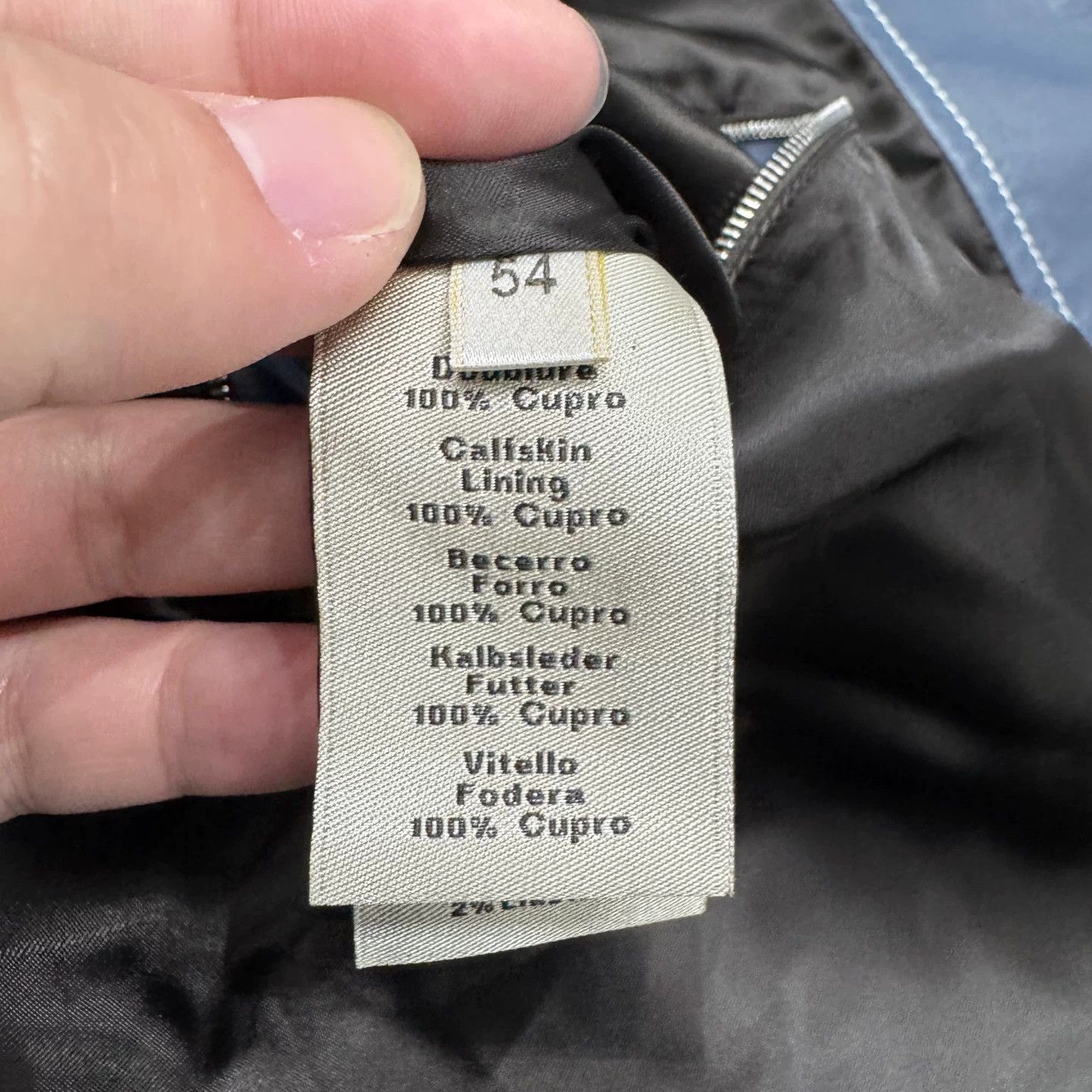 Hermes Hermes Dark Blue Leather Jacket Size US L / EU 52-54 / 3 - 3 Thumbnail