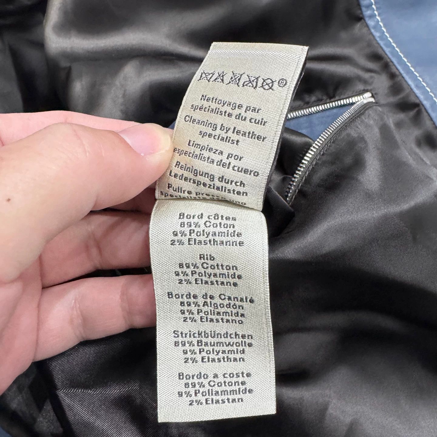 Hermes Hermes Dark Blue Leather Jacket Size US L / EU 52-54 / 3 - 4 Thumbnail