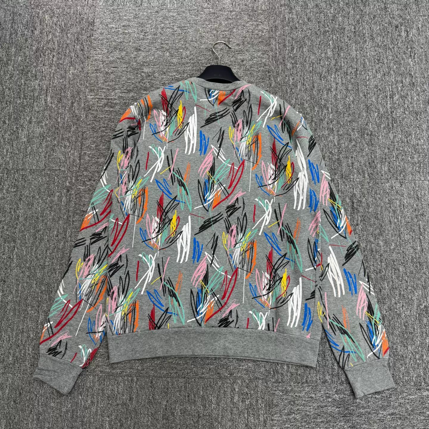 Dior Dior Colorful Line Print Sweatshirt Size US L / EU 52-54 / 3 - 5 Thumbnail