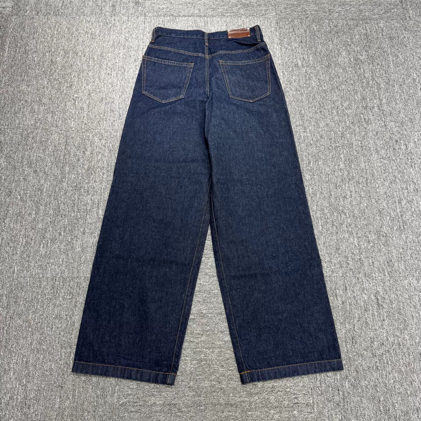 Dries Van Noten Dries Van Noten Leather Patch Wide-Leg Jeans Size US 30 / EU 46 - 6 Thumbnail