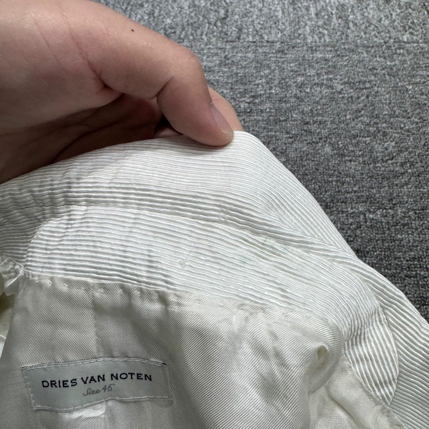Dries Van Noten Dries Van Noten White Blazer Size US S / EU 44-46 / 1 - 2 Thumbnail