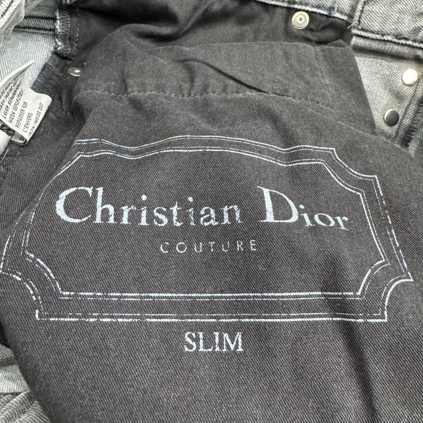 Dior Dior Washed Distressed Jeans Size US 30 / EU 46 - 2 Thumbnail