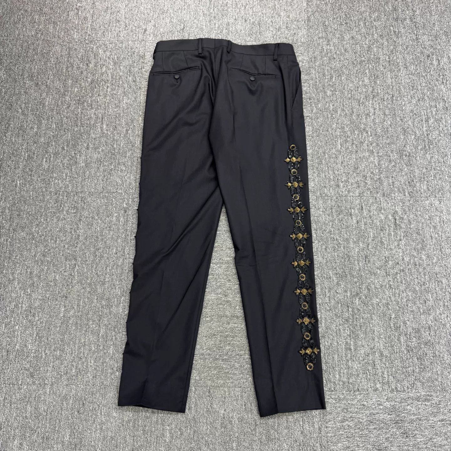 Dolce & Gabbana DG Show Sequin Wool Casual Pants Size US 32 / EU 48 - 6 Thumbnail