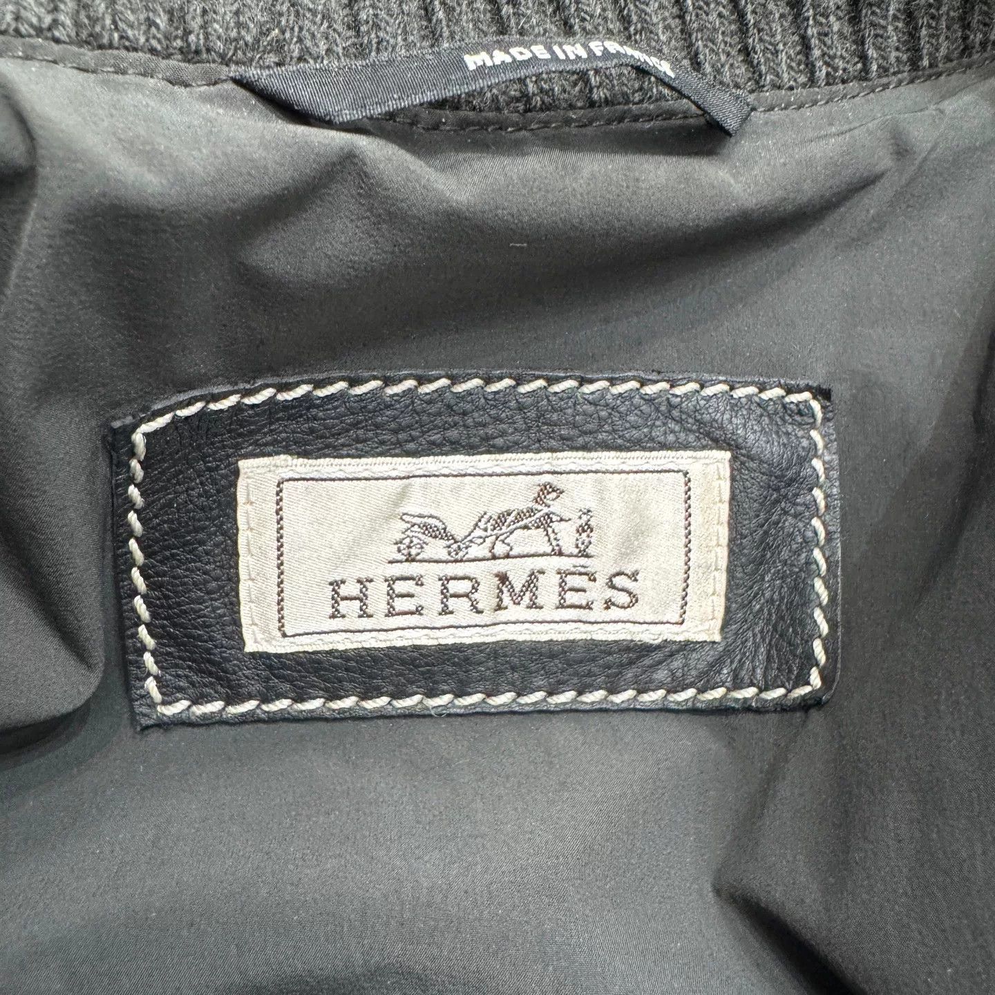 Hermes Hermes Patchwork Leather Pocket Down Jacket Size US M / EU 48-50 / 2 - 2 Thumbnail